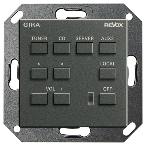 Настенная панель управления Revox M218 GIRA System 55 (антрацит) артикул 104077FV-1