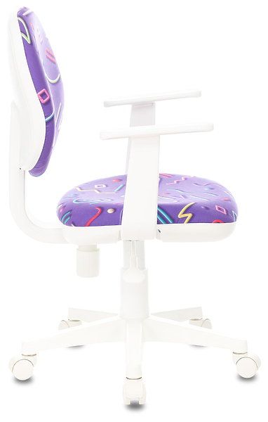 Кресло Бюрократ CH-W356AXSN/STICK-VI (Children chair CH-W356AXSN violet Sticks 08 cross plastic plastik белый) артикул 263412Si-1 фото 4