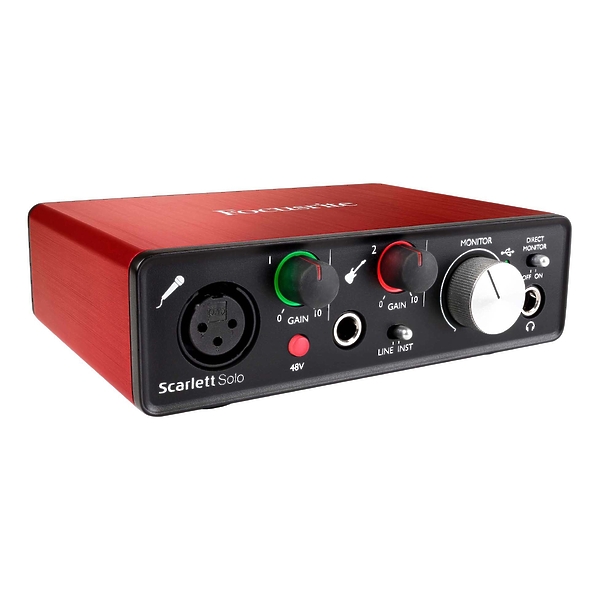 Микрофонный предусилитель FOCUSRITE Scarlett Solo 2nd Gen артикул 180834Si-1 фото 3