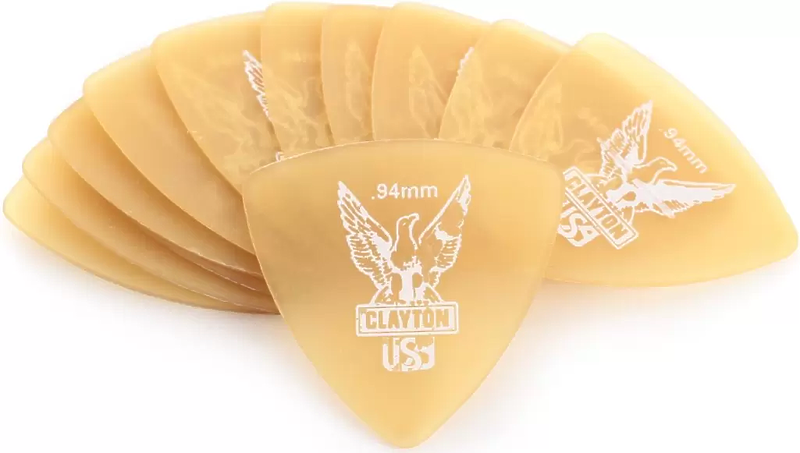Медиаторы CLAYTON URT94 - 0.94 mm ULTEM gold широкие 48 шт артикул 290757Si-1