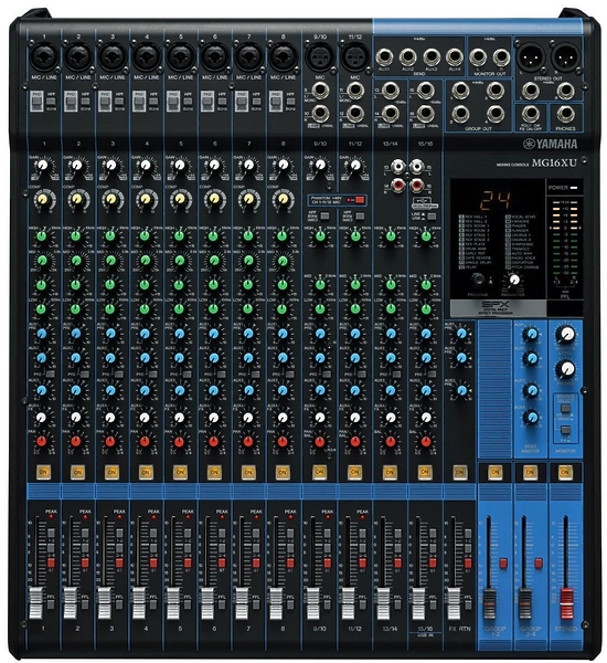 Yamaha MG16XU аналоговый микшер артикул 404957-1
