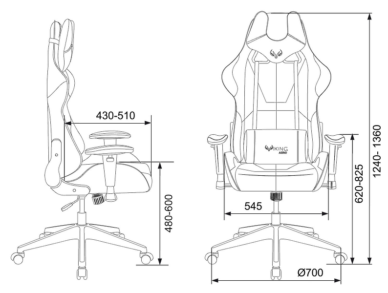 Кресло Zombie VIKING 5 AERO RED (Game chair VIKING 5 AERO black/red eco.leather headrest cross plastic) артикул 263235Si-1 фото 6