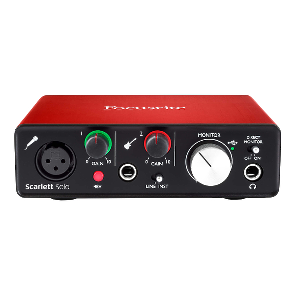 Микрофонный предусилитель FOCUSRITE Scarlett Solo 2nd Gen артикул 180834Si-1 фото 4