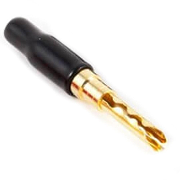 Разъем Black Rhodium Banana Z plug Gold plated до 4.0 mm black артикул 134143Si-1