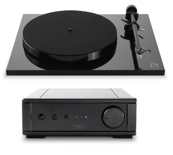 Стереокомплект Rega io Amplifier + Planar 1 (Carbon MM) black артикул 236570Si-1