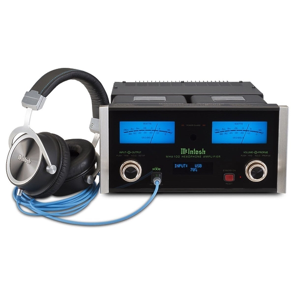 Усилитель для наушников + наушники McIntosh MHA100+MHP1000 артикул 174897Si-1