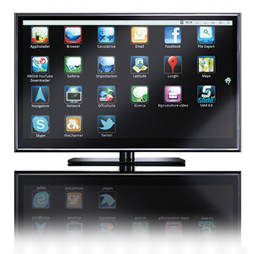 LED телевизор Hantarex 55" Smart DOT View silv / blk (чёрное стекло в серебристой рамке) артикул 333272FV-1