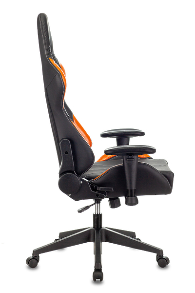 Кресло Zombie VIKING 5 AERO ORANGE (Game chair VIKING 5 AERO black/orange eco.leather headrest cross plastic) артикул 263471Si-1 фото 6
