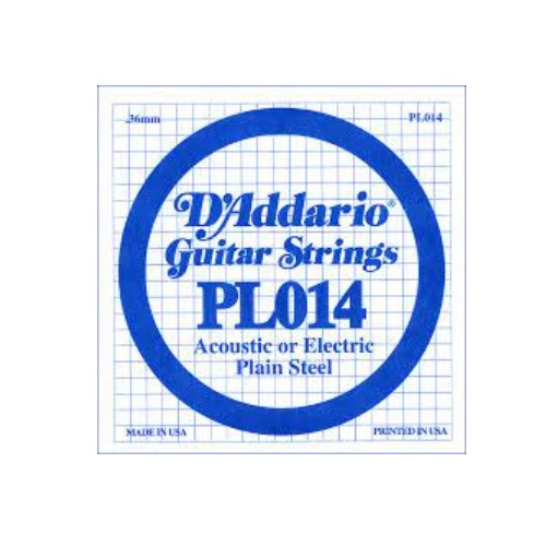 Струна D'Addario PL014 PLAIN STEEL SINGLES артикул 274169Si-1 фото 5