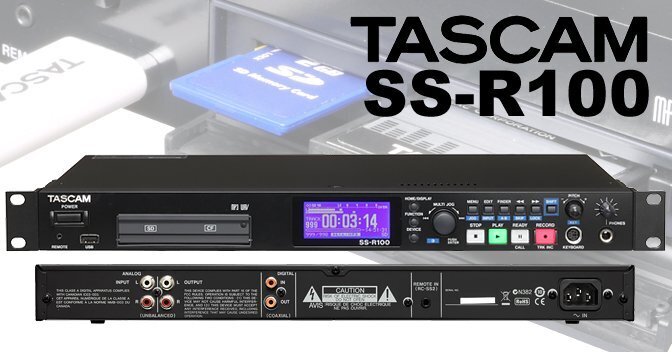 Аудио рекордер Tascam SS-R100 артикул 126630Si-1 фото 3