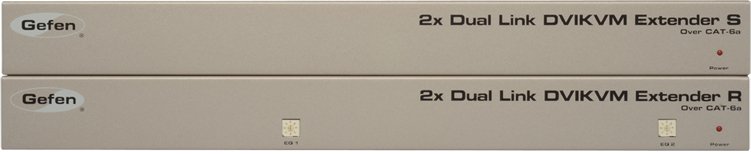 Удлинитель сигнала Gefen EXT-2DVI-DLKVM-CAT6 артикул 137240Si-1