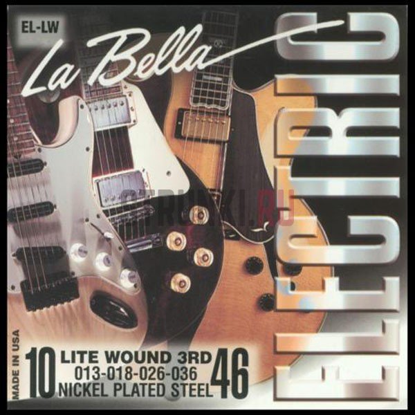 Струны для электрогитары La Bella EL-LW артикул 291439Si-1