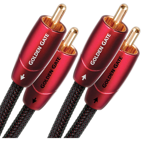 Кабель межблочный аудио AudioQuest Golden Gate 0.6m (RCA-RCA) артикул 067759Si-1