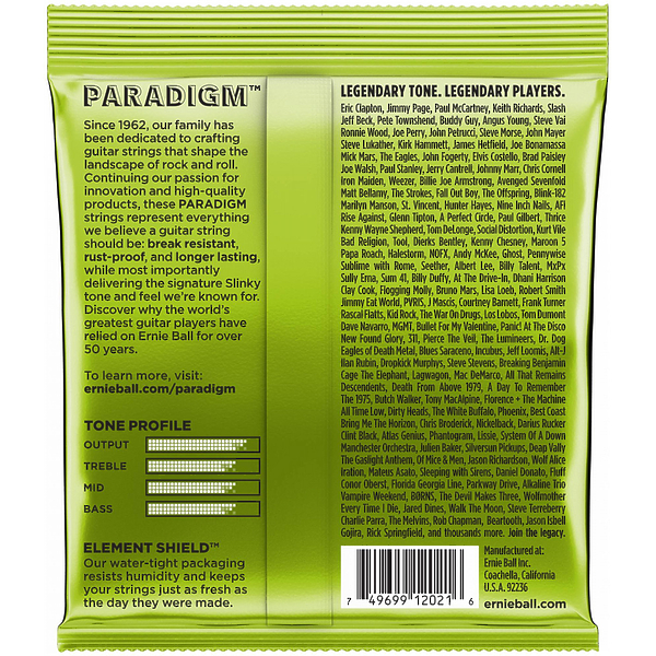 Струны для гитары Ernie Ball 2021 Paradigm Slinky 10-46 артикул 280583Si-1 фото 3
