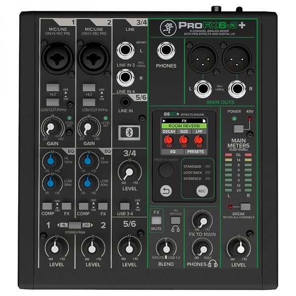 Микшер Mackie ProFX6v3+ (plus) артикул 313645Si-1