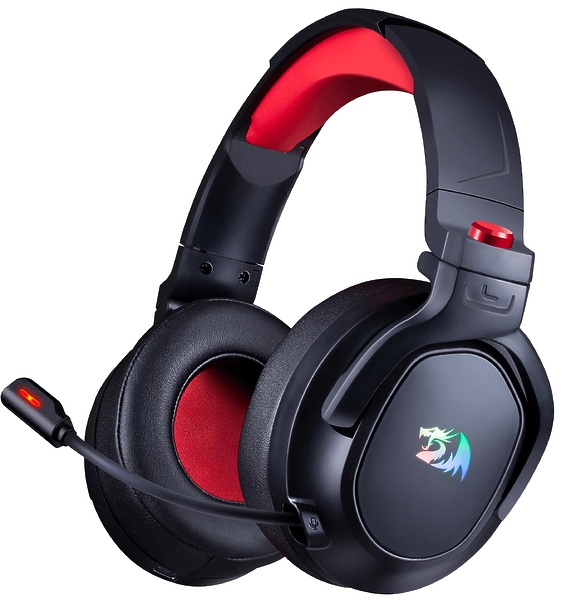 Беспроводная игровая гарнитура Redragon NOMEN черно-красная артикул 324007Si-1 фото 3