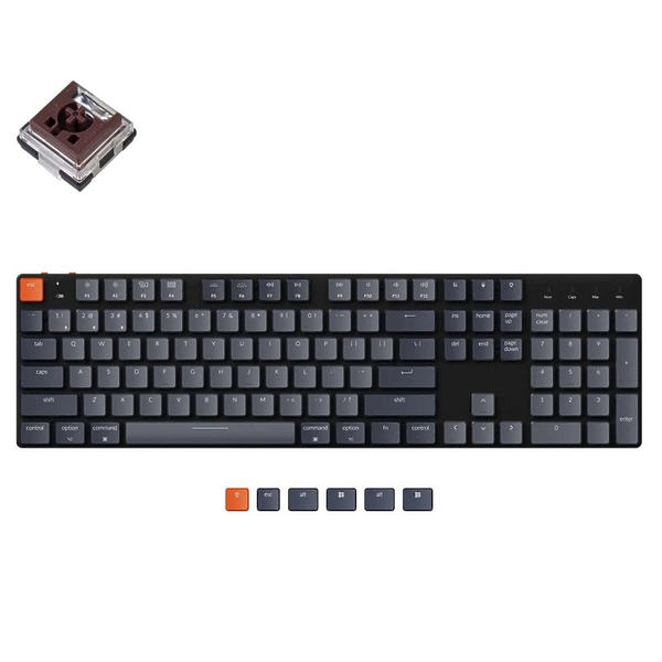 Беспроводная механическая клавиатура Keychron K5SE, Full Size, RGB, Brown Switch артикул 318964Si-1