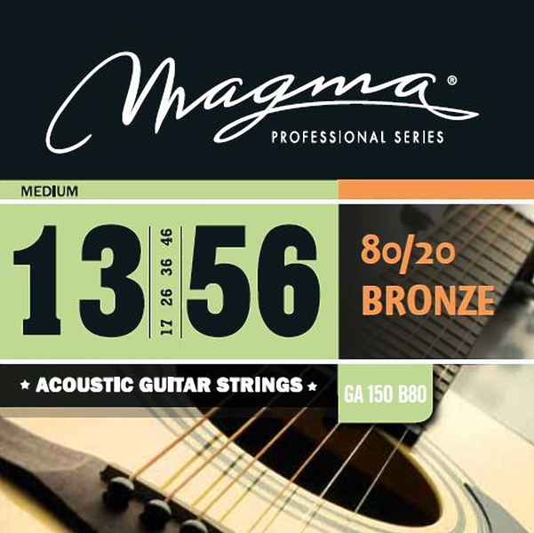 Струны для акустической гитары Magma GA150B80 артикул 334893Si-1