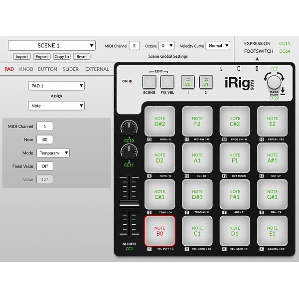 MIDI контроллер IK Multimedia iRig Pads артикул 182271Si-1 фото 4