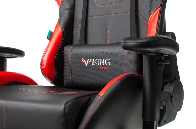 Кресло Zombie VIKING 5 AERO RED (Game chair VIKING 5 AERO black/red eco.leather headrest cross plastic) артикул 263235Si-1 фото 16