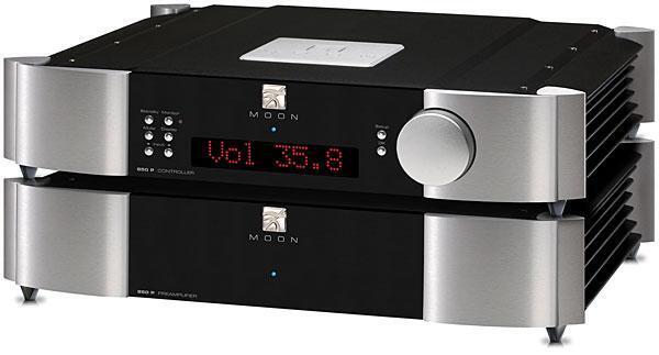 Стерео предусилитель SIM Audio MOON 850P RS 2 TONE (black/silver) Blue Display артикул 143612Si-1