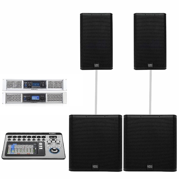 Комплект QSC E10 + E18 SW + GXD4 + GXD8 + TouchMix-8 артикул 185812Si-1