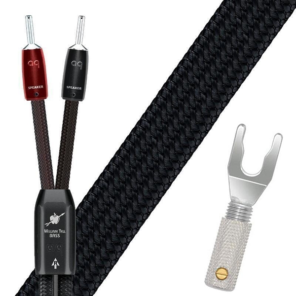 Кабель акустический AudioQuest William Tell Bass Spade (1.5 м) артикул 227021Si-1