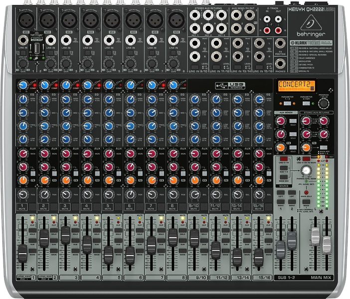 Behringer QX2222USB аналоговый микшер артикул 290416-1