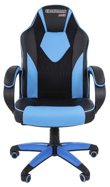 Кресло игровое Chairman game 17 00-07024559 Black/Blue артикул 269951Si-1 фото 3