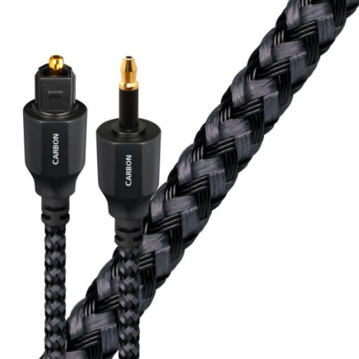Цифровой оптический кабель AudioQuest Optical Carbon Toslink/Mini, 5.0 м артикул 221216Si-1