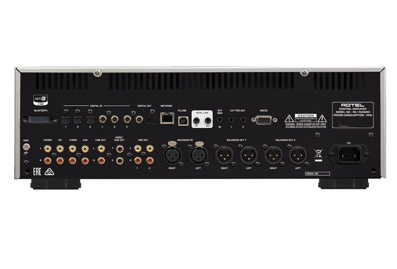 Стерео предусилитель Rotel RC-1590 MKII silver артикул 246803Si-1 фото 4