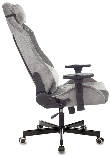 Кресло Knight N1 GREY (Game chair Knight N1 Fabric grey Light-19 headrest cross metal) артикул 263338Si-1 фото 13