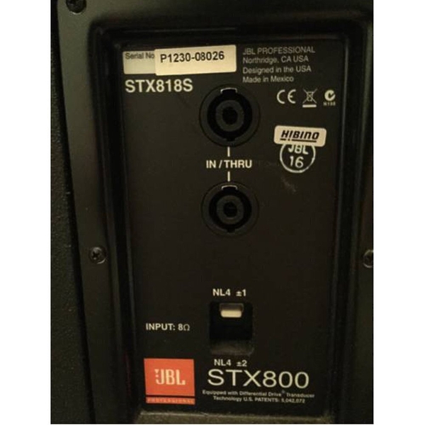 Сабвуфер пассивный JBL STX818S артикул 106867Si-1 фото 7