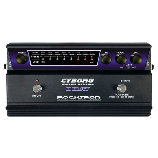 Педаль эффектов Rocktron CYBORG DELAY артикул 207254Si-1