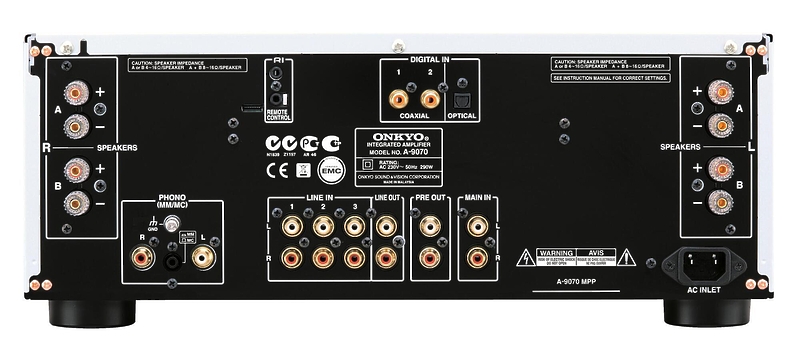 Интегральный усилитель Onkyo A-9070 black артикул 327621FV-1 фото 5