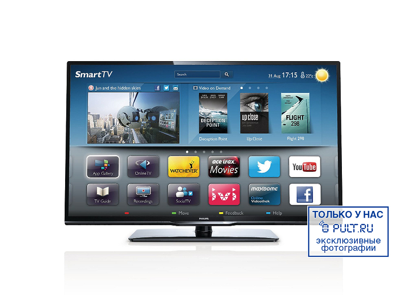 LED телевизор Philips 40PFL3208T/60 артикул 101058Si-1 фото 4