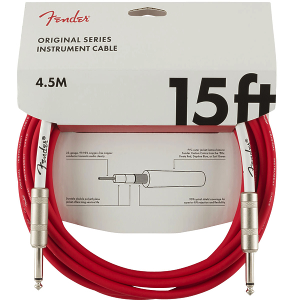 Инструментальный кабель FENDER 15' OR INST CABLE FRD артикул 221983Si-1