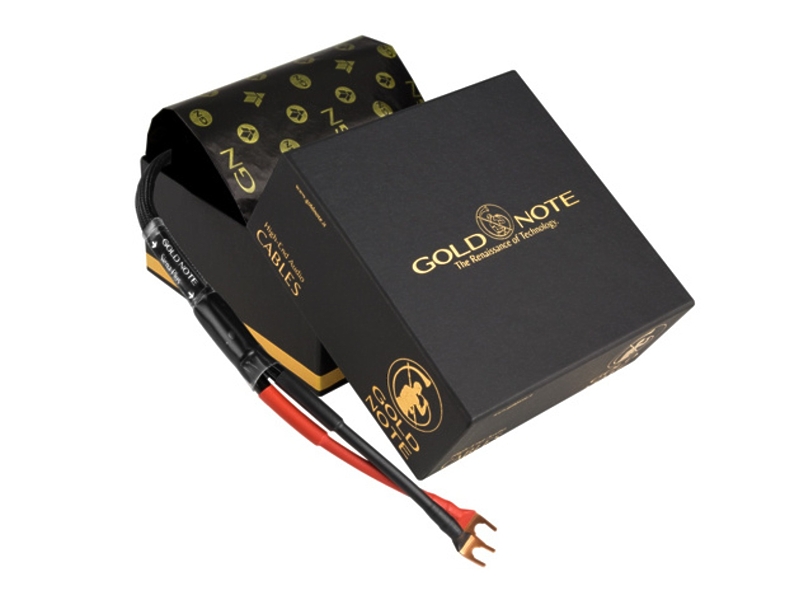 Акустический кабель Gold Note SIENA PLUS FORK/FORK 2.5 m артикул 333672Si-1 в интернет-магазине «HiFiRussia»