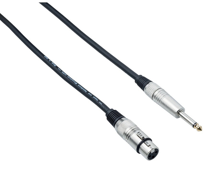 Кабель микрофонный Bespeco XCMA100 (XLR-Jack 6.3) 1 m артикул 257312Si-1