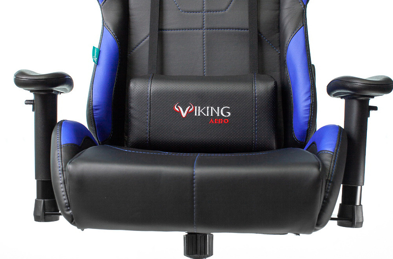 Кресло Zombie VIKING 5 AERO BLUE (Game chair VIKING 5 AERO black/blue eco.leather headrest cross plastic) артикул 263438Si-1 фото 14