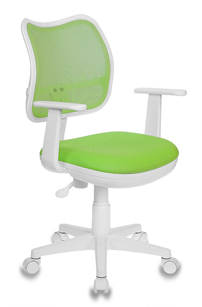 Кресло Бюрократ CH-W797/SD/TW-18 (Children chair Ch-W797 l-green TW-03A seatl-green TW-18 mesh/fabric cross plastic plastik б) артикул 263211Si-1