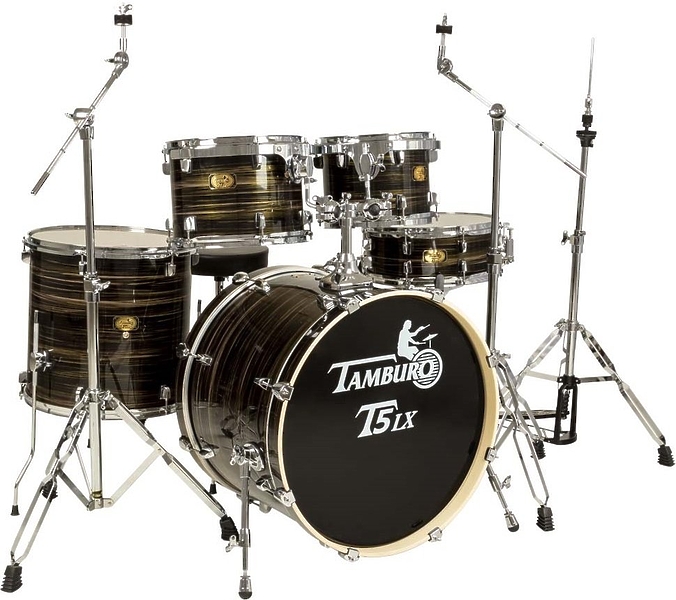 Ударная установка Tamburo T5LXR22WGBK Black Wood артикул 266008Si-1