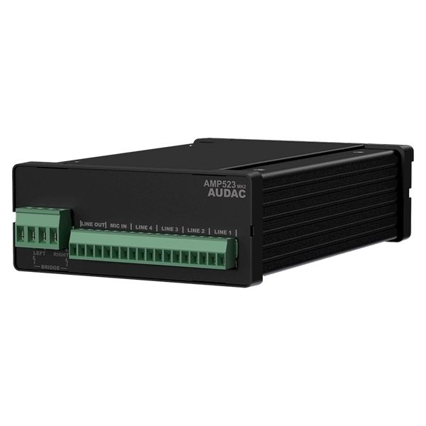 Двухканальный усилитель-микшер Audac AMP523MK2 артикул 219513Si-1