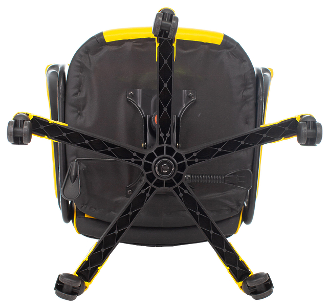 Кресло Zombie GAME 17 YELL (Game chair GAME 17 black/yellow textile/eco.leather cross plastic) артикул 263204Si-1 фото 4