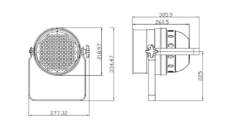 Involight LED Par64/AL артикул 406054-1 фото 3