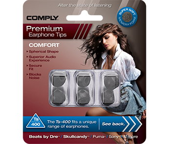 Амбушюры Comply Ts-400 Black Medium (3 пары) артикул 130787Si-1 фото 4