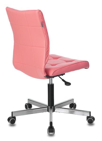 Кресло Бюрократ CH-330M/PINK (Office chair CH-330M pink Lincoln 205 eco.leather cross metal хром) артикул 263469Si-1 фото 5