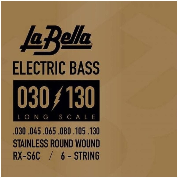 Струны для шестиструнной бас-гитары La Bella RX-S6C артикул 291199Si-1