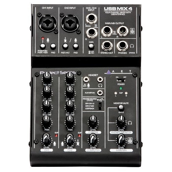 Микшер ART USBMIX4 артикул 181157Si-1