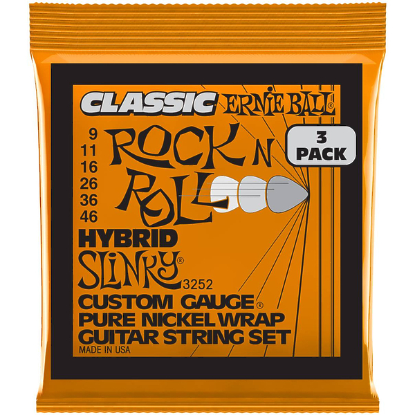 Струны для электрогитары Ernie Ball 3252 Hybrid Slinky Classic RnR Pure артикул 291396Si-1